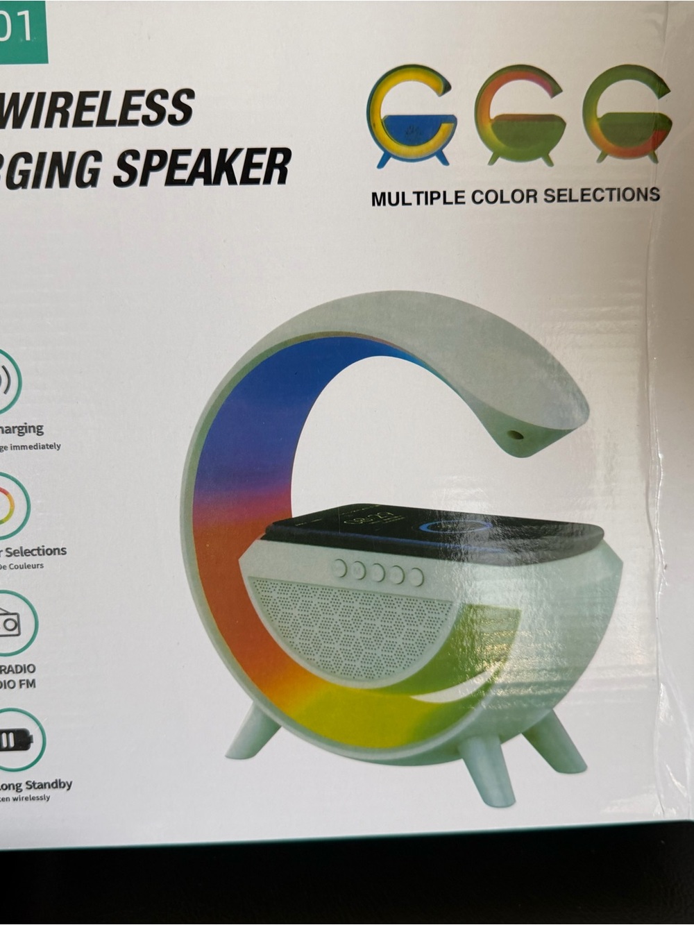 Wireless Portable Charging Speaker - White + FM/Am radio